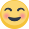 Smiling Face emoji on Facebook
